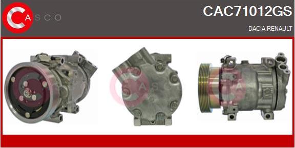 Casco CAC71012GS - Compressor, air conditioning autospares.lv