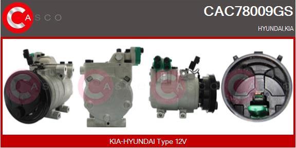 Casco CAC78009GS - Compressor, air conditioning autospares.lv