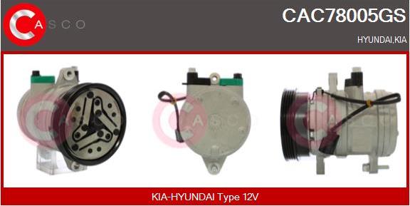 Casco CAC78005GS - Compressor, air conditioning autospares.lv
