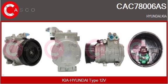 Casco CAC78006AS - Compressor, air conditioning autospares.lv