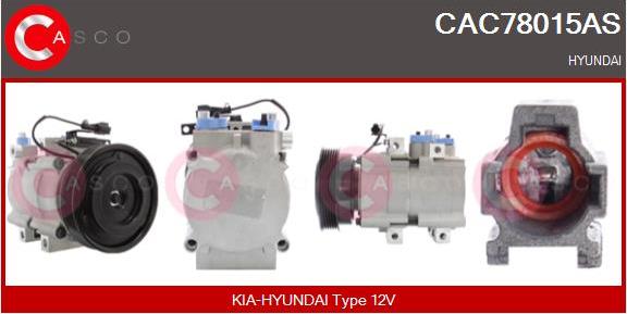 Casco CAC78015AS - Compressor, air conditioning autospares.lv