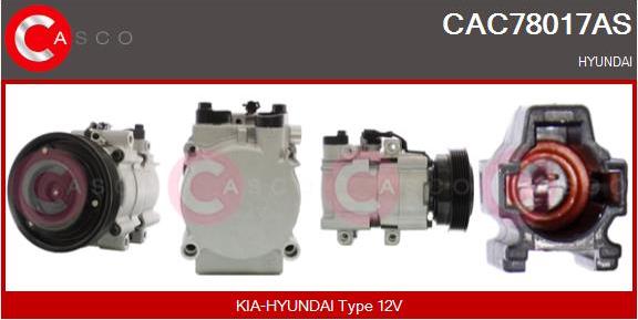 Casco CAC78017AS - Compressor, air conditioning autospares.lv