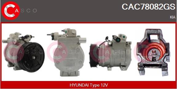 Casco CAC78082GS - Compressor, air conditioning autospares.lv