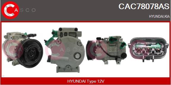 Casco CAC78078AS - Compressor, air conditioning autospares.lv