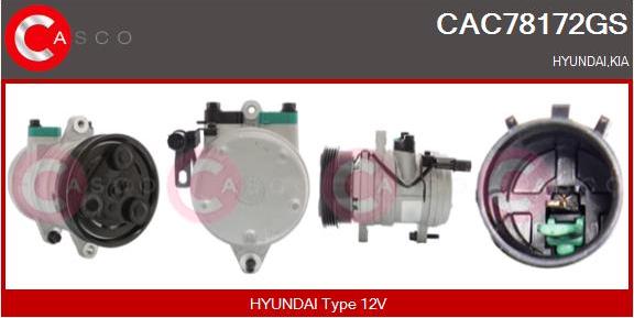 Casco CAC78172GS - Compressor, air conditioning autospares.lv