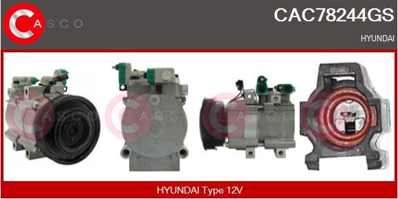 Casco CAC78244GS - Compressor, air conditioning autospares.lv