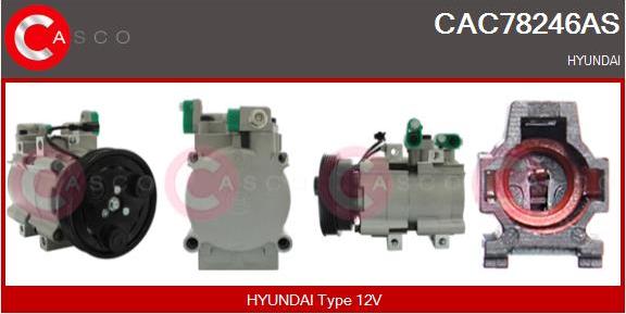 Casco CAC78246AS - Compressor, air conditioning autospares.lv