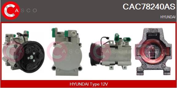 Casco CAC78240AS - Compressor, air conditioning autospares.lv