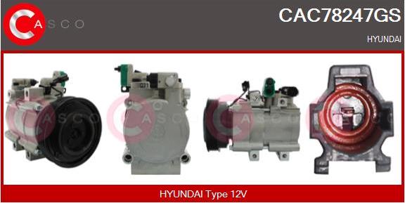 Casco CAC78247GS - Compressor, air conditioning autospares.lv