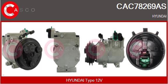 Casco CAC78269AS - Compressor, air conditioning autospares.lv