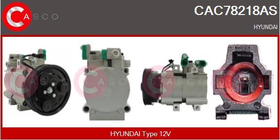 Casco CAC78218AS - Compressor, air conditioning autospares.lv