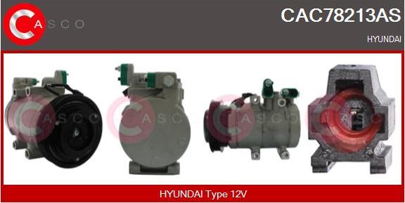 Casco CAC78213AS - Compressor, air conditioning autospares.lv