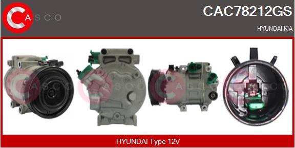 Casco CAC78212GS - Compressor, air conditioning autospares.lv