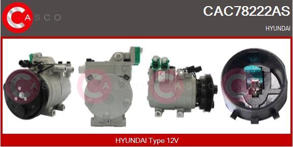 Casco CAC78222AS - Compressor, air conditioning autospares.lv