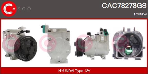 Casco CAC78278GS - Compressor, air conditioning autospares.lv
