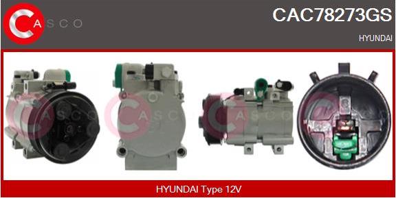 Casco CAC78273GS - Compressor, air conditioning autospares.lv