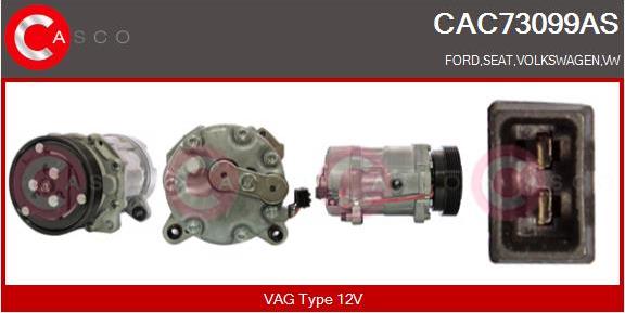 Casco CAC73099AS - Compressor, air conditioning autospares.lv