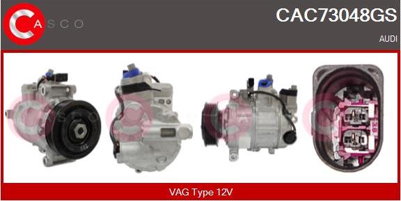 Casco CAC73048GS - Compressor, air conditioning autospares.lv