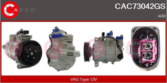 Casco CAC73042GS - Compressor, air conditioning autospares.lv