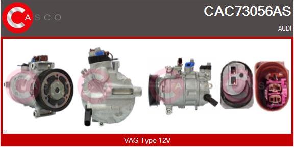 Casco CAC73056AS - Compressor, air conditioning autospares.lv