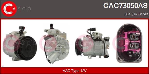 Casco CAC73050AS - Compressor, air conditioning autospares.lv