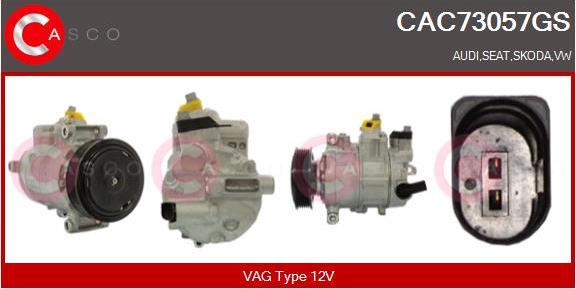 Casco CAC73057GS - Compressor, air conditioning autospares.lv