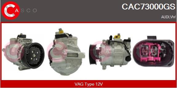 Casco CAC73000GS - Compressor, air conditioning autospares.lv