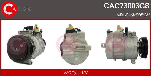 Casco CAC73003GS - Compressor, air conditioning autospares.lv