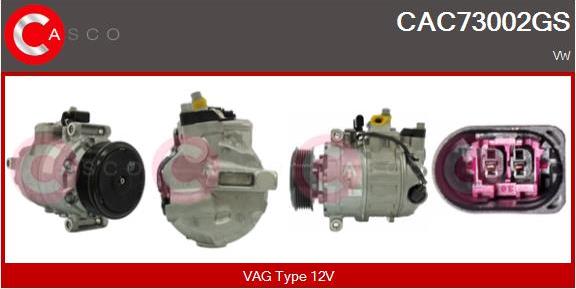 Casco CAC73002GS - Compressor, air conditioning autospares.lv