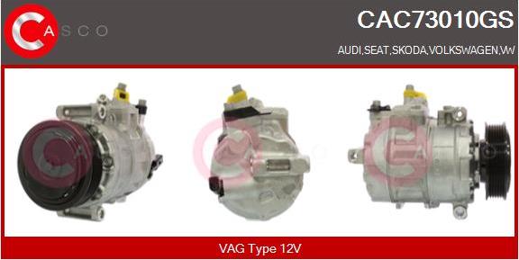 Casco CAC73010GS - Compressor, air conditioning autospares.lv