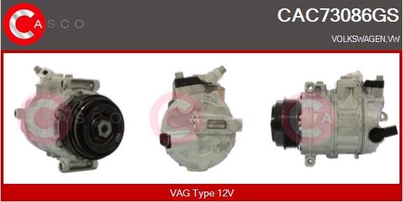 Casco CAC73086GS - Compressor, air conditioning autospares.lv