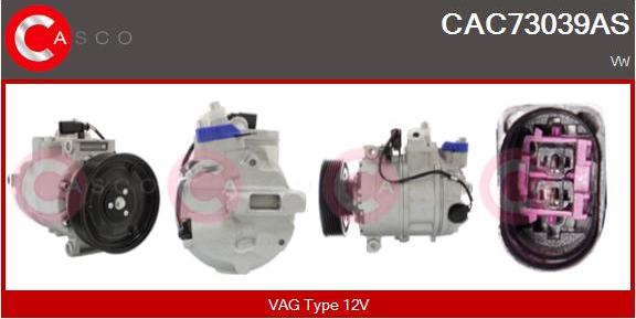 Casco CAC73039AS - Compressor, air conditioning autospares.lv