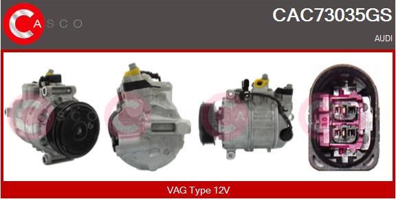 Casco CAC73035GS - Compressor, air conditioning autospares.lv