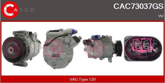 Casco CAC73037GS - Compressor, air conditioning autospares.lv