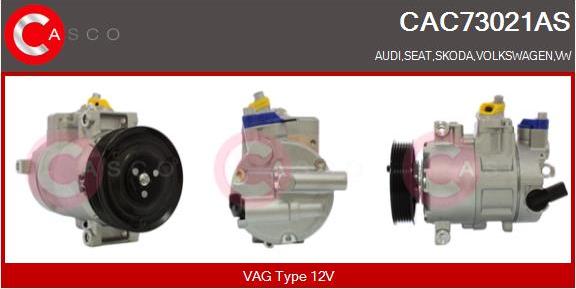 Casco CAC73021AS - Compressor, air conditioning autospares.lv