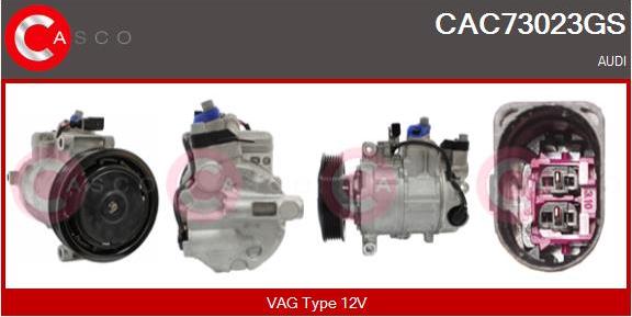 Casco CAC73023GS - Compressor, air conditioning autospares.lv