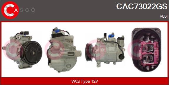 Casco CAC73022GS - Compressor, air conditioning autospares.lv