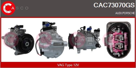 Casco CAC73070GS - Compressor, air conditioning autospares.lv