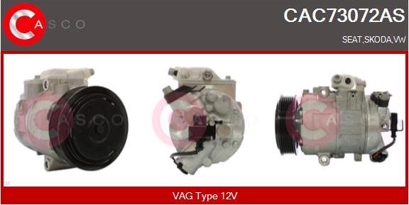 Casco CAC73072AS - Compressor, air conditioning autospares.lv