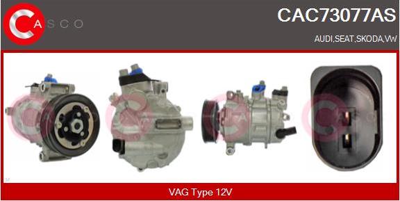 Casco CAC73077AS - Compressor, air conditioning autospares.lv