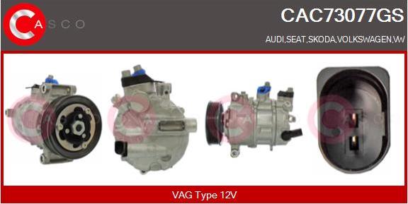 Casco CAC73077GS - Compressor, air conditioning autospares.lv