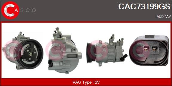 Casco CAC73199GS - Compressor, air conditioning autospares.lv