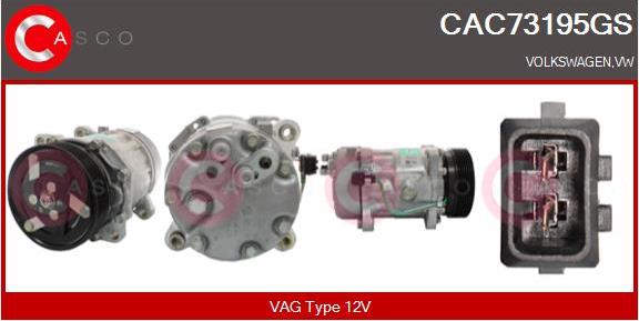 Casco CAC73195GS - Compressor, air conditioning autospares.lv