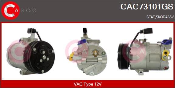 Casco CAC73101GS - Compressor, air conditioning autospares.lv