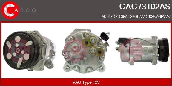 Casco CAC73102AS - Compressor, air conditioning autospares.lv