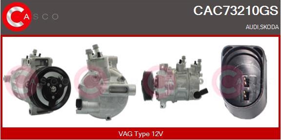 Casco CAC73210GS - Compressor, air conditioning autospares.lv