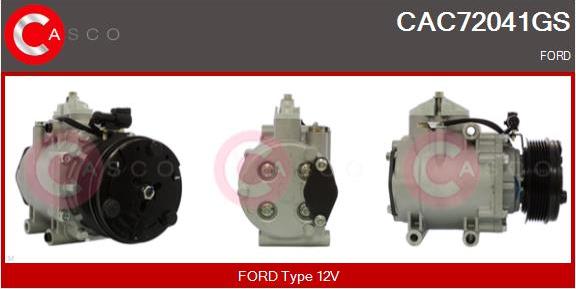 Casco CAC72041GS - Compressor, air conditioning autospares.lv