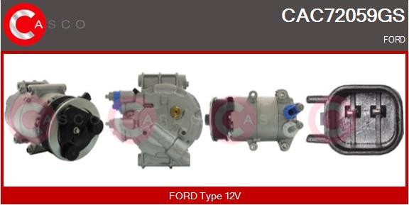Casco CAC72059GS - Compressor, air conditioning autospares.lv