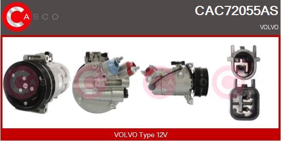 Casco CAC72055AS - Compressor, air conditioning autospares.lv