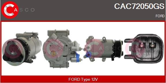 Casco CAC72050GS - Compressor, air conditioning autospares.lv